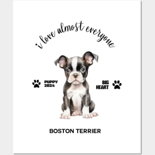 Boston Terrier  i love almost everyone Posters and Art